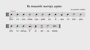 НА ПОЯВЛЕНИЕ СВЯТЫХ ДАРОВ | ЗНАМЕННЫЙ И ВАЛААМСКИЙ РАСПЕВ | ВАЛААМСКИЙ ОБИХОД #ноты #клирос #валаам