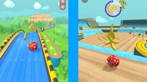 Going balls All Levels Gameplay IOS Android Going Balls level 1152 Bonus level Banana frenzy