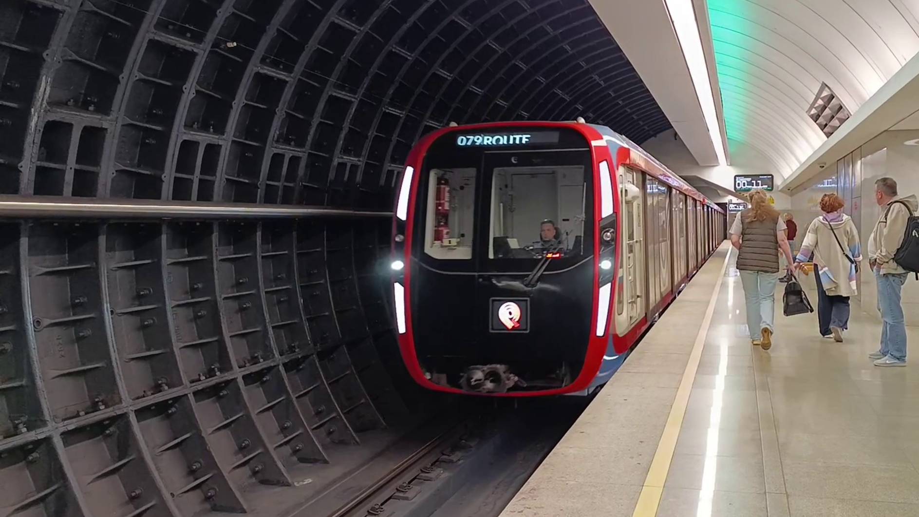 Метро Москвы красивая подборка станций и проезд метропоезда смотреть онлайн