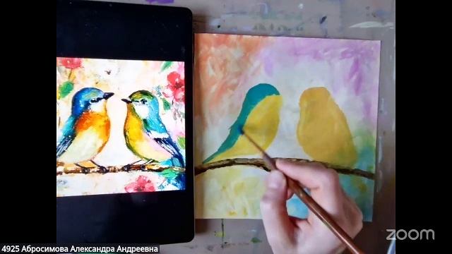 Рисование с Александрой Абросимовой