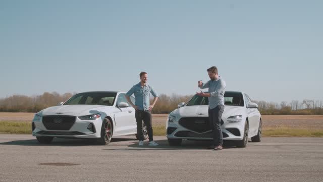 Краткий обзор Genesis G70 2022 года выпуска // Kia Stinger в смокинге смотреть онлайн