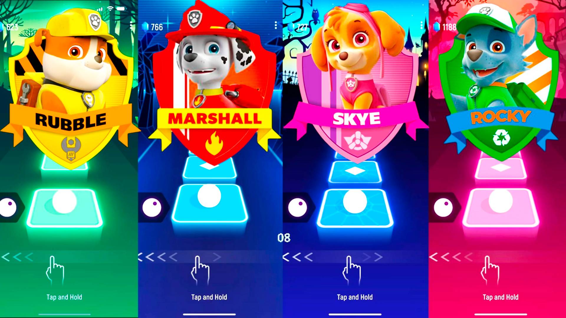 Мультики для Детей Paw Patrol Megamix - Скай, Маршалл, Крепыш, Рокки смотреть онлайн