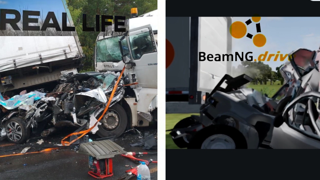 Аварии на реальных событиях в Beamng. Drive #44