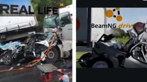 Аварии на реальных событиях в Beamng. Drive #44