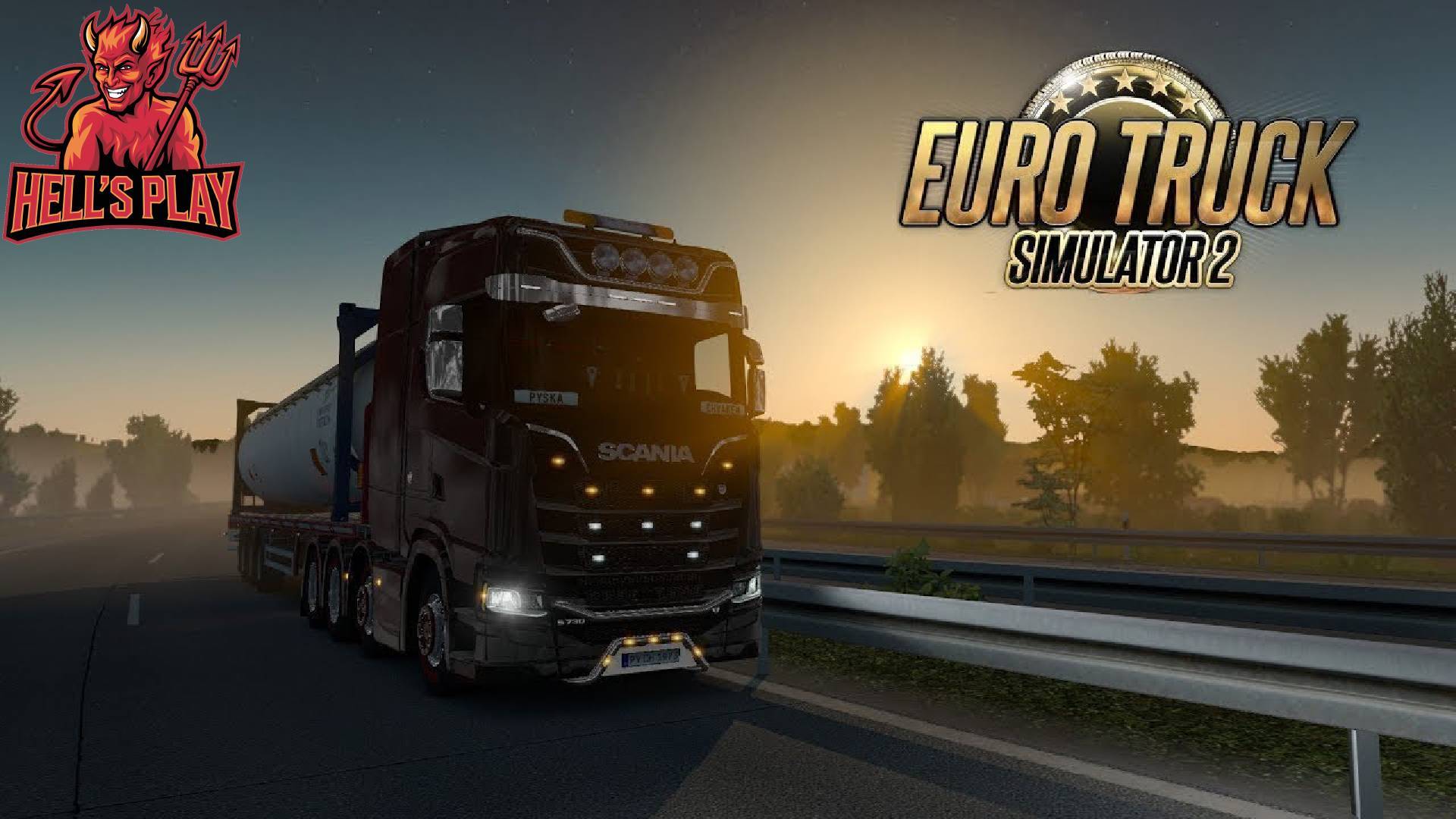 Катаемся по Европе в Euro Truck Simulator 2 смотреть онлайн