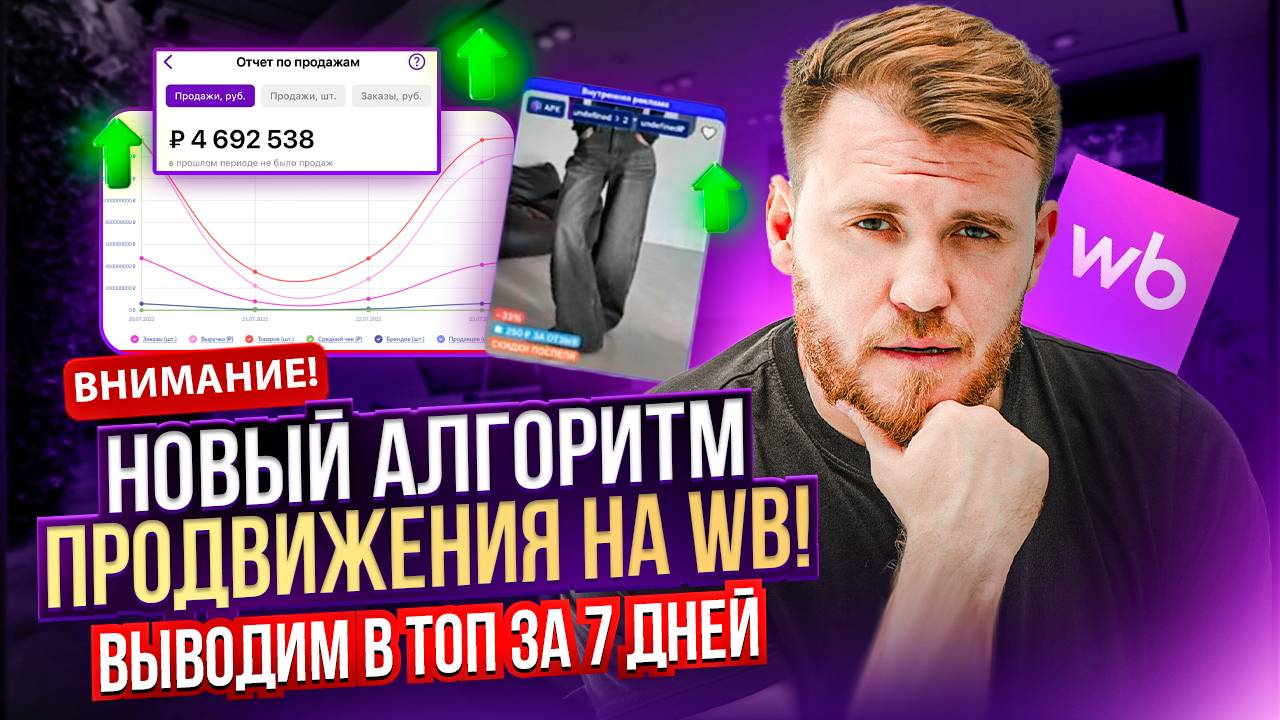 Как за 7 дней вывести ТОВАР В ТОП после ИЗМЕНЕНИЙ на Wildberries | Алгоритм ПРОДВИЖЕНИЯ ТОВАРА 2025 смотреть онлайн