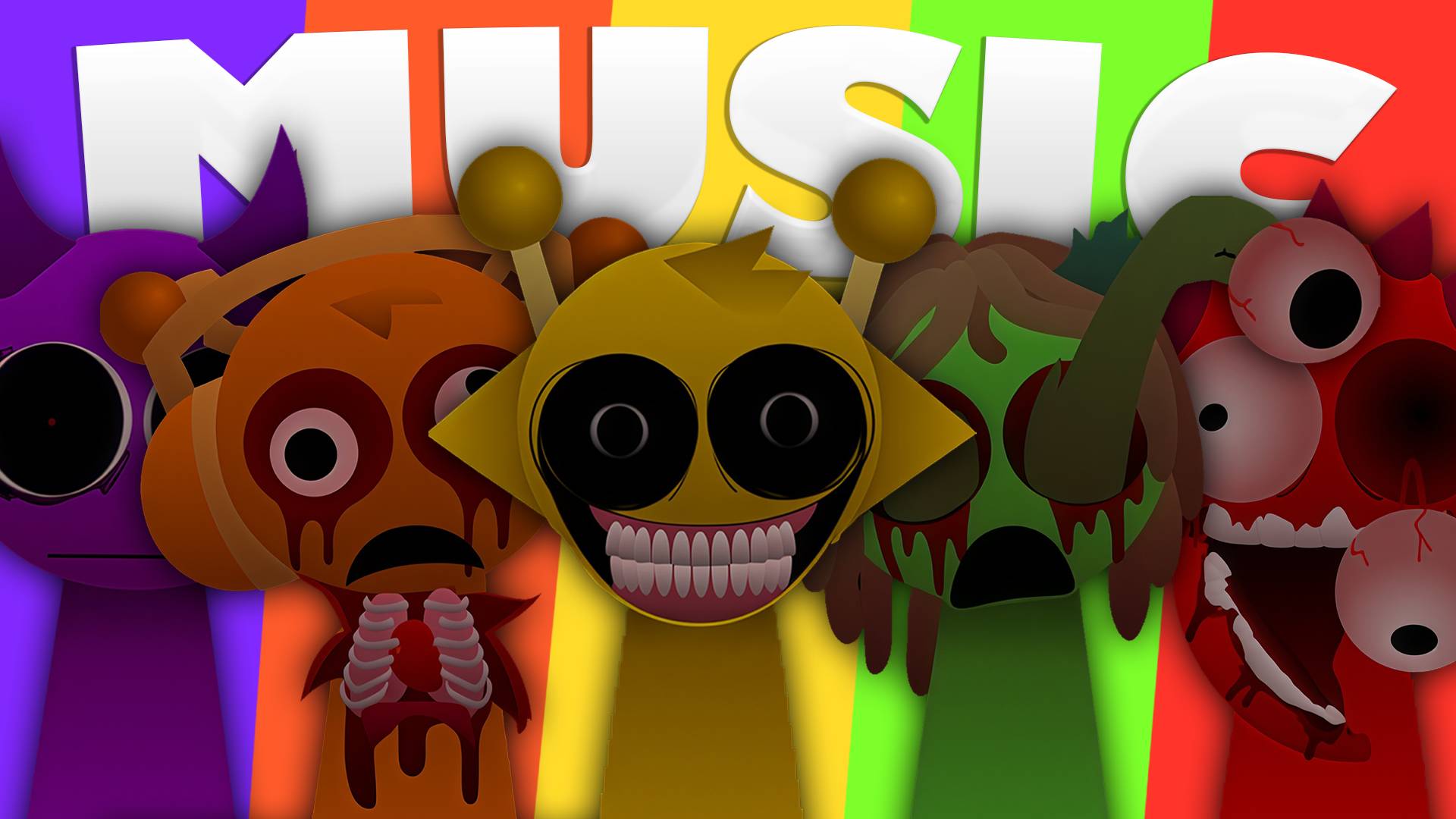 СПРУНКИ ПИРАМИКСЕД: Музыкальный Сборник Всех Персонажей | МУЗЫКА СПРУНКИ (ХОРРОР ВЕРСИЯ)