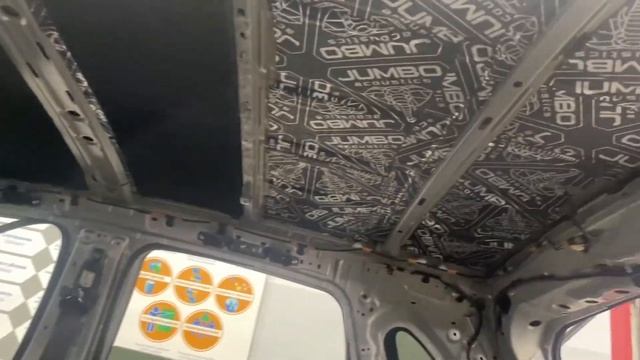 Шумоизоляция потолка и багажника asx