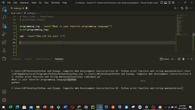 6. Python Input function смотреть онлайн