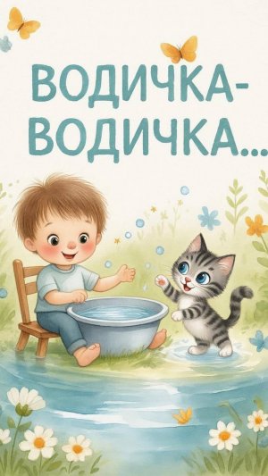 Потешки, Водичка-Водичка, умой моё личико! для самых маленьких)