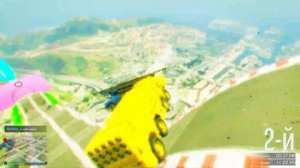 САМЫЙ КРУТОЙ СПУСК БЕЗ ТОРМОЗОВ С ДИНАМИТОМ ! - СТЕНКА НА СТЕНКУ В ГТА 5 ОНЛАЙН