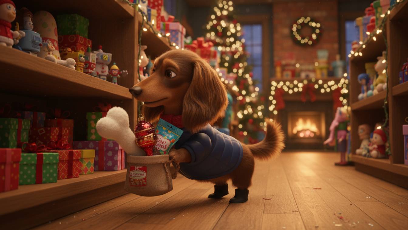 Зимняя сказка таксы