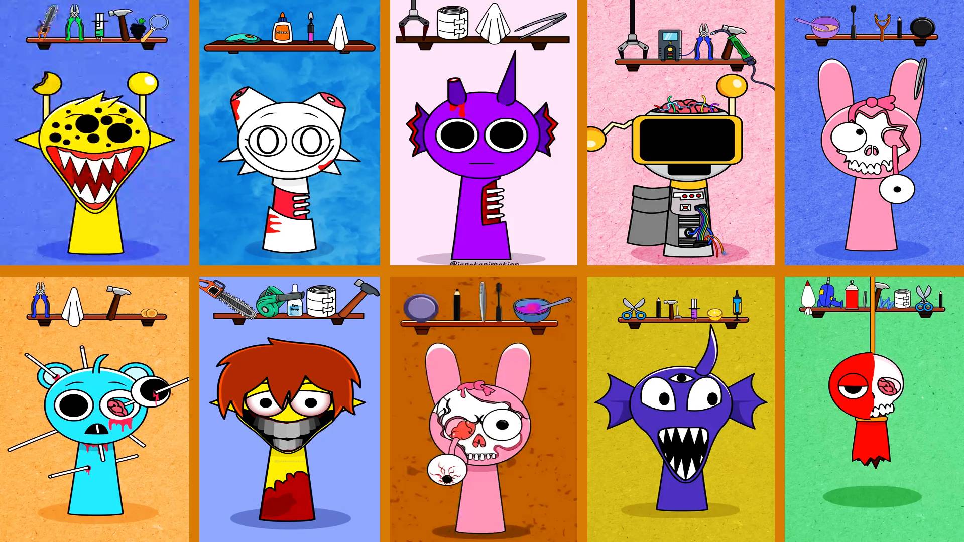 Спрунки (ASMR Sprunki) спрунки ремонт смотреть онлайн