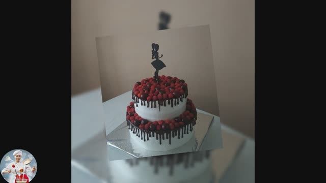 Оформление торта на юбилей