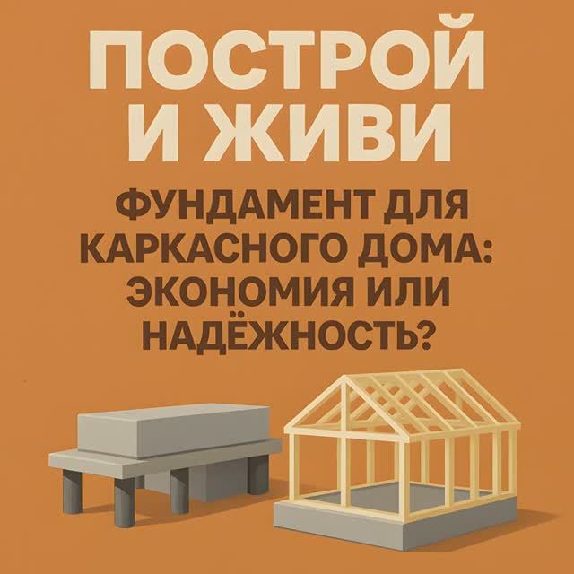 Фундамент для каркасного дома: экономия или надёжность?