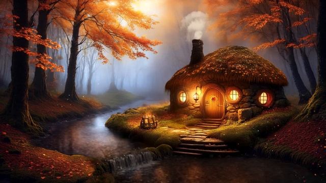Осенний домик - Расслабляющая музыка для сна, фоновая музыка с атмосферой осени смотреть онлайн