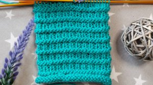 Простой узор для кругового вязания без сложностей / легко вяжется.