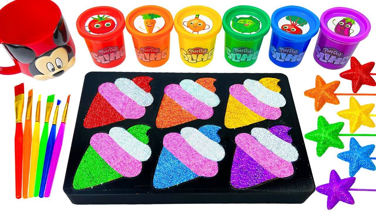 ИГРАЕМ В СЛАЙМЫ ЗАЛИВАЕМ В ФОРМЫ МОРОЖЕНОГО ВИДЕО ДЛЯ ДЕТЕЙ ДЕТСКИЙ КАНАЛ ИГРАЛКИ-ЗАЛИПАЛКИ смотреть онлайн