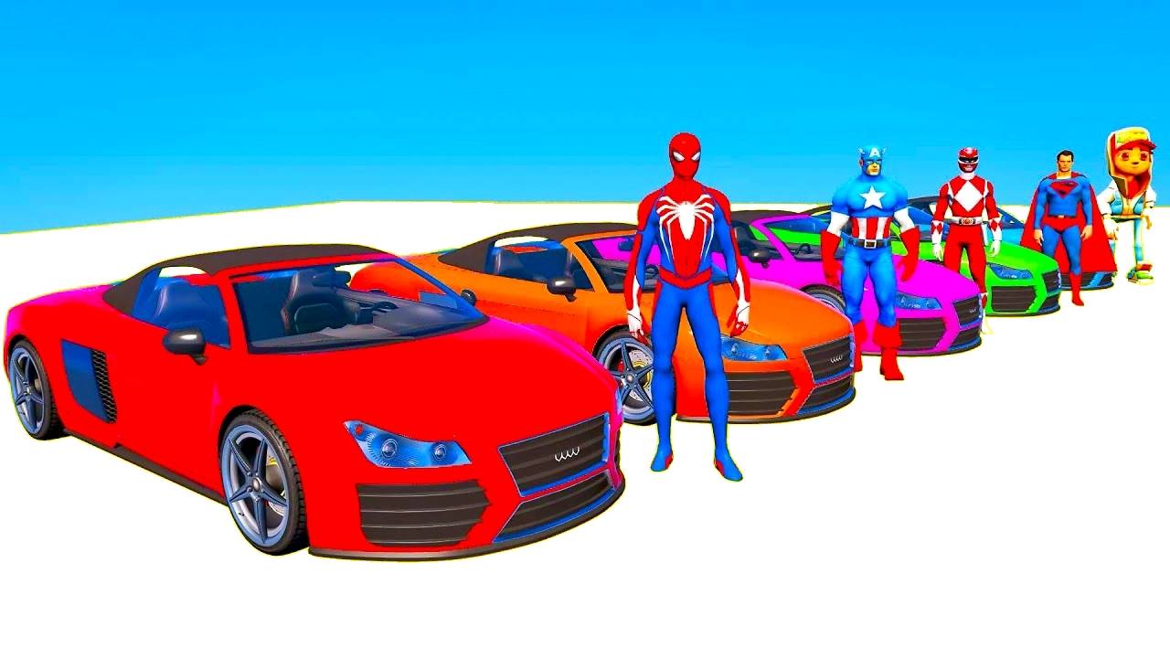 Мультики для детей. Мультфильмы про машинки. Мультики про супергероев. Мультфильмы для малышей.