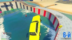 БЕРЕГИСЬ ЛАВУ И ОПАСНОГО ГРУЗОВИКА С ТАРАНОМ ! САМАЯ АДСКАЯ СТЕНКА НА СТЕНКУ НАД ЛАВОЙ ГТА 5 ОНЛАЙН