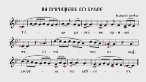 НА ПРИЧАЩЕНИЕ ВО ХРАМЕ | АБХАЗСКИЙ РАСПЕВ | ВАЛААМСКИЙ ОБИХОД #ноты #клирос #валаам