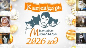 Календарь КОШКИ МИХАЛЫЧА 2026 год.