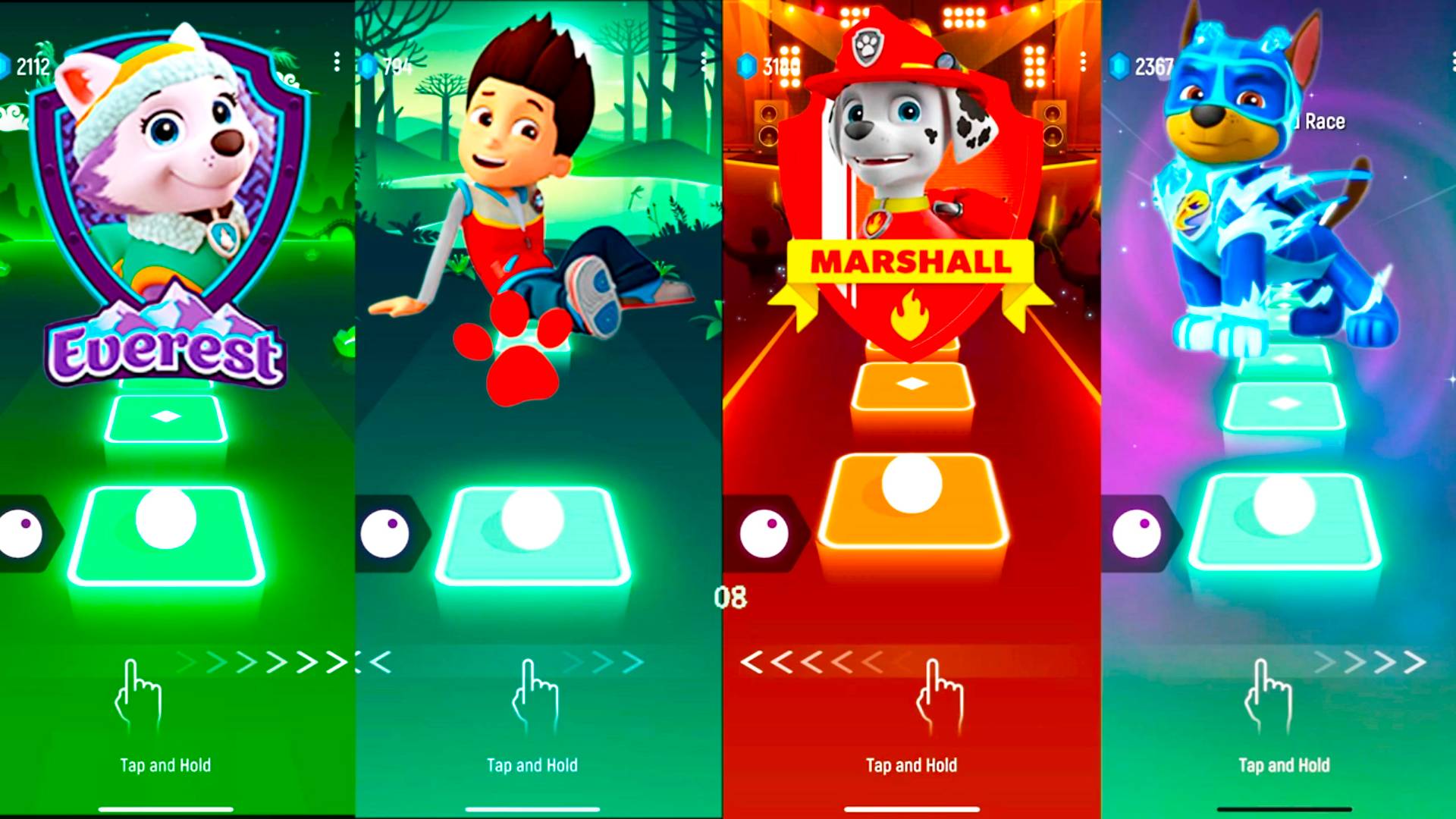 Мультики для Детей Paw Patrol Megamix - Эверест, Райдер, Маршалл, Гончик смотреть онлайн