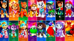 Мультики для Детей Щенячий Патруль Tiles Hop - Гончик, Скай, Зума, Крепыш, Эверест