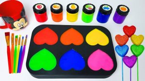 ИГРАЕМ В СЛАЙМЫ ЗАЛИВАЕМ В ФОРМЫ СЕРДЕЧЕК ВИДЕО ДЛЯ ДЕТЕЙ ДЕТСКИЙ КАНАЛ ИГРАЛКИ-ЗАЛИПАЛКИ