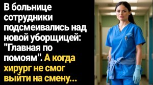 ИСТОРИЯ ИЗ ЖИЗНИ/Главная по помоям,- подсмеивались над уборщицей сотрудники в больнице