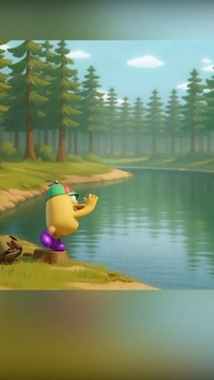 Маленький мальчик на рыбалке