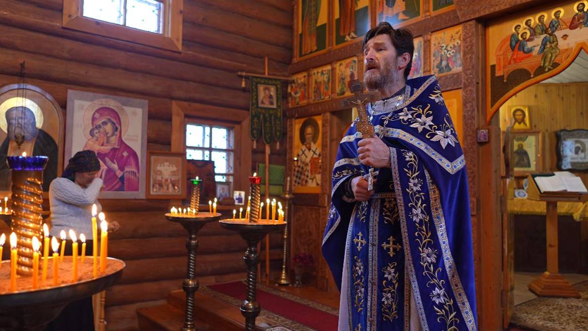 п.Пено. Храм Сергия Радонежского. Проповедь на Божественной Литургии. (04.11.2025г.)