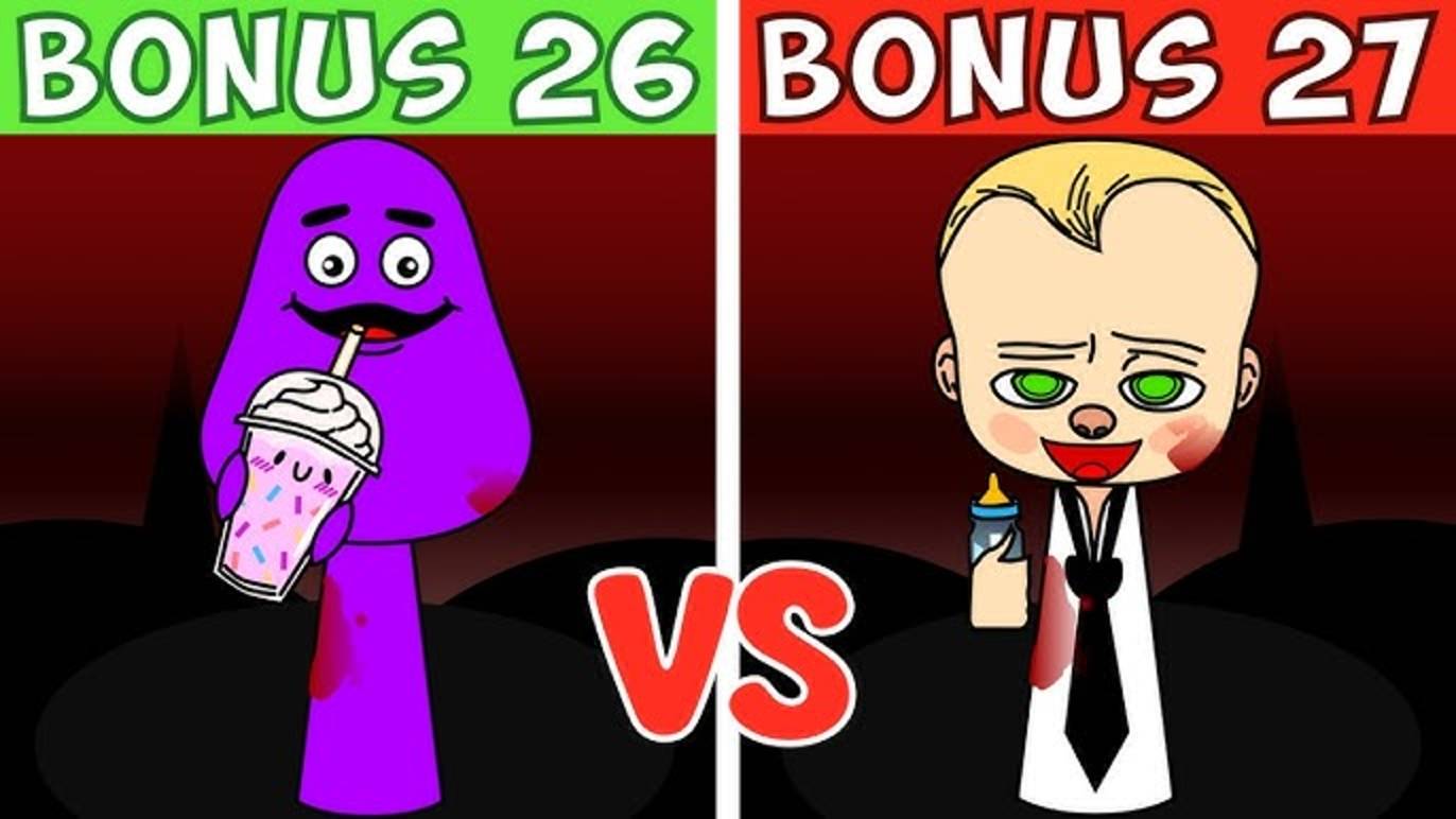 Incredibox Sprunki Wenda Treatment BONUS 26 VS BONUS 27 смотреть онлайн