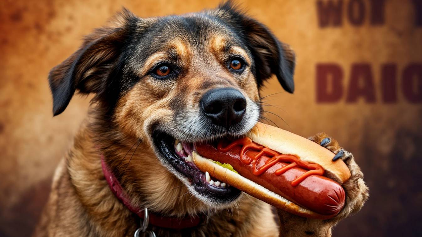 Mad Dog Eating a Hot Dog - Lovide Channel (DubStep) Music Virtualizor Video смотреть онлайн