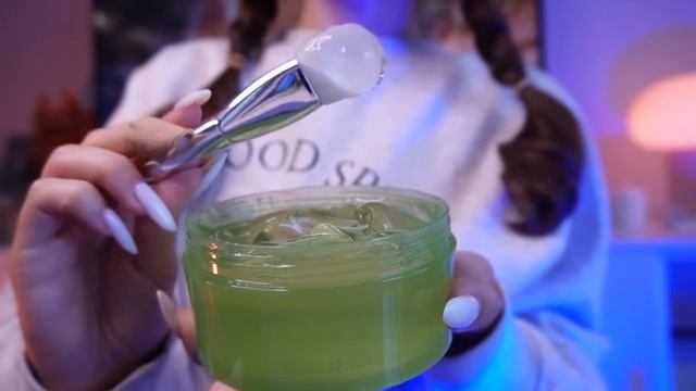 ASMR | no talking | doing your skincare before bed смотреть онлайн