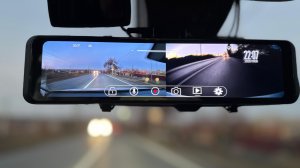 Зеркало видеорегистратор AKiTAWA 4К WiFi + задняя камера..