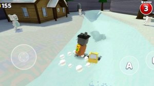 Как достать хлопья изо льда в Super Bear Adventure.