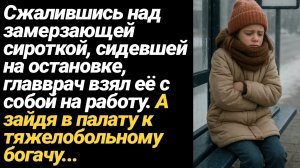 ИСТОРИЯ ИЗ ЖИЗНИ/Сжалившись над замерзающей сироткой, сидевшей на остановке, главврач взял её
