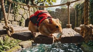 ХОМЯК ПРОХОДИТ ИСПЫТАНИЯ В КАМЕННОМ ЛАБИРИНТЕ! Прыжки, Загадки, Приключения!