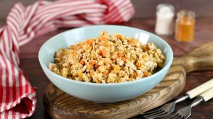 🍲 Овсянка с фаршем на сковороде - простой и сытный обед за 20 минут