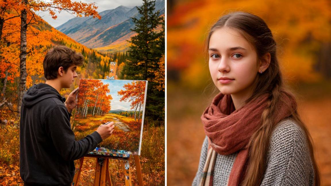 ©Осень-грустная картина. С.Весенин-стихи смотреть онлайн