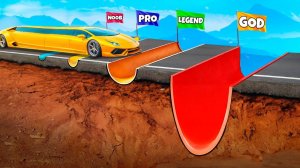 Как далеко тачка сможет проехать по перевернутым лежачим полицейским в гта 5 ?