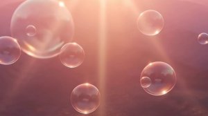 Футаж. Мыльные пузыри. Розовый фон.