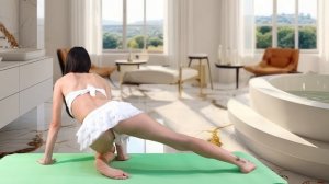 Yoga skirt workout