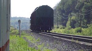 ЧМЭ3 3638 с грузовым на перегоне о.п.Руднево - Узловая1