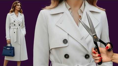 Моделирование Midi Trench Coat смотреть онлайн