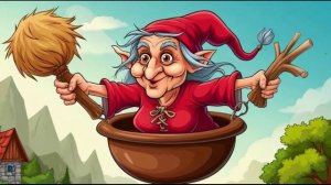 Бабка Ёжка летит и веселится