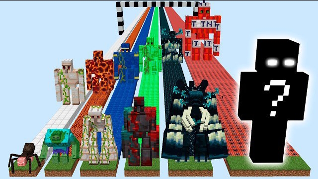 Какой Мутант самый сильный против големов в Майнкрафте? смотреть онлайн