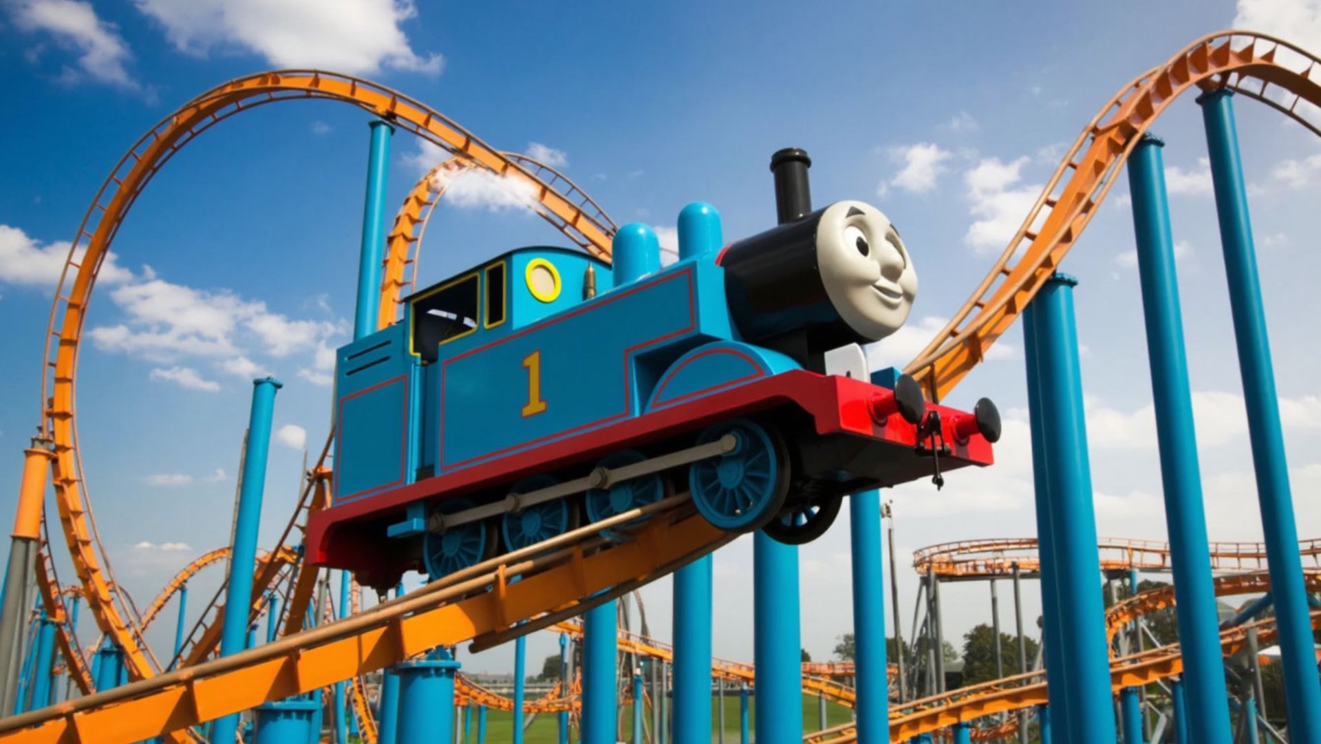 Паровозик Томас на американских горках смотреть онлайн