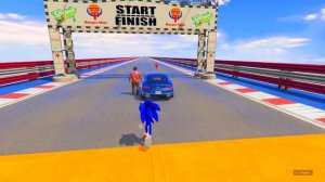 КТО БЫСТРЕЕ ? СОНИК , ФЛЕШ ИЛИ СУПЕР СОНИК В ГТА 5 С МОДАМИ ! ОБЗОР МОДА В GTA 5 ! МОДЫ В ГТА 5